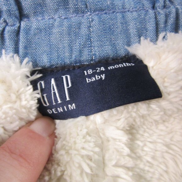 Gap Denim Baby Fleece Lined Jeans 24 Months - Picture 3 of 4